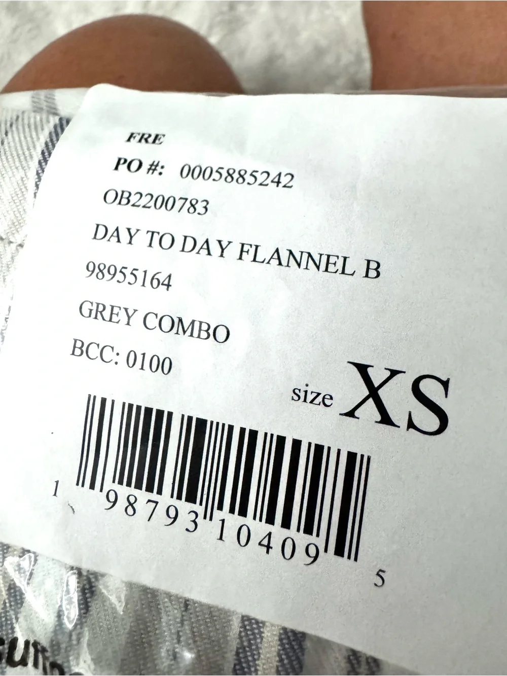 NWT- Free People We the Free Day to Day Flannel Boxer Shorts in Grey Combo